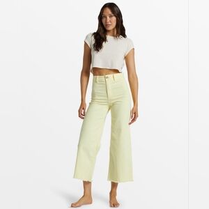 Women Yellow Pants Billabong 26 Nwt
